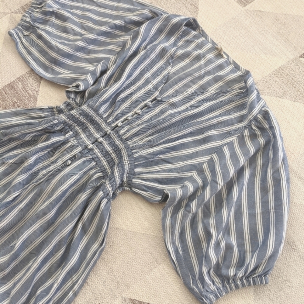 **NWT***JUMPSUIT***SMOCKED WAIST PERFECT FIT**